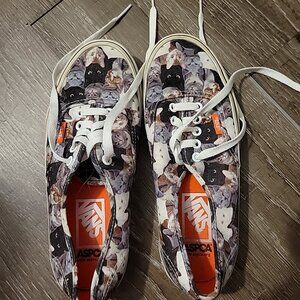 VANS ASPCA Cat Shoes Sneakers Men's Size 6.5, Women's Size 8